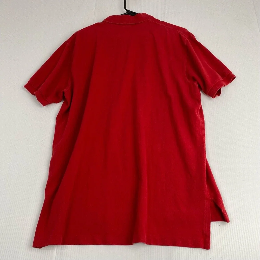Polo by Ralph‎ Lauren Men's Size Large Red Polo Shirt Vintaje 90s